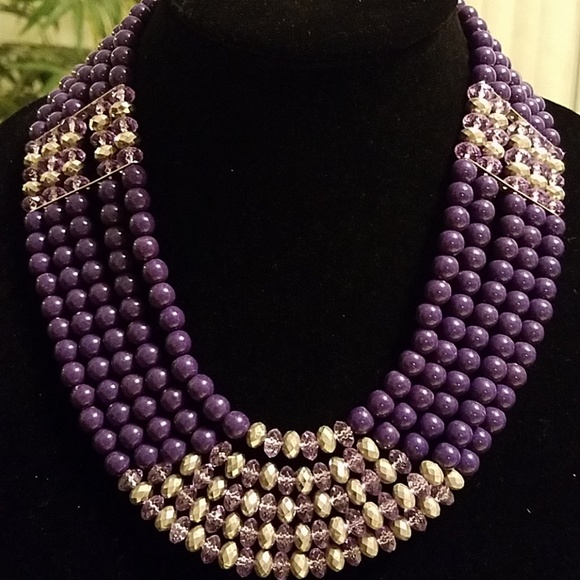 Fashion Jewelry Jewelry - Purple Evening Necklace